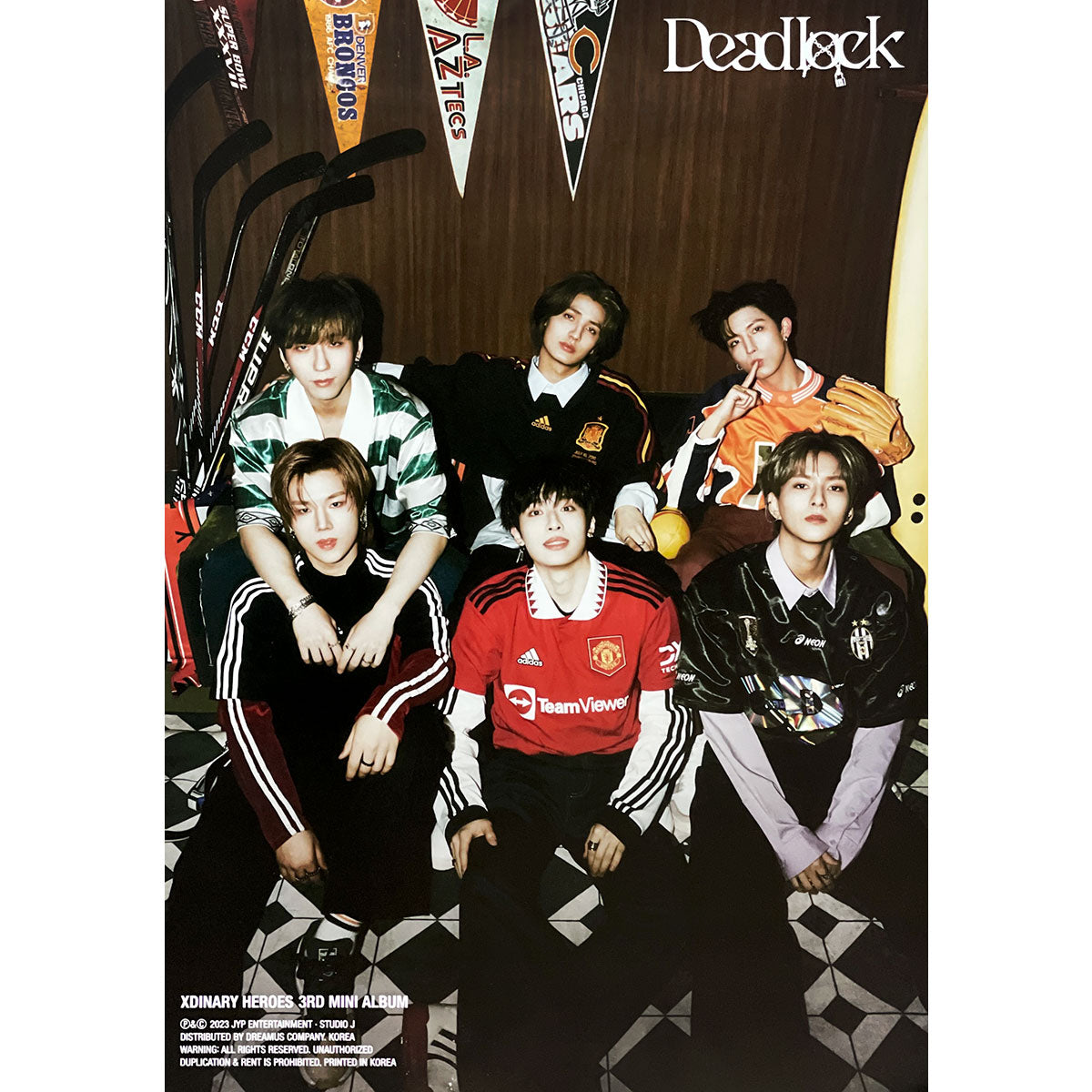 엑스디너리 히어로즈 | XDINARY HEROES | 3RD MINI ALBUM [ DEADLOCK ] | (B VERSION)  POSTER ONLY