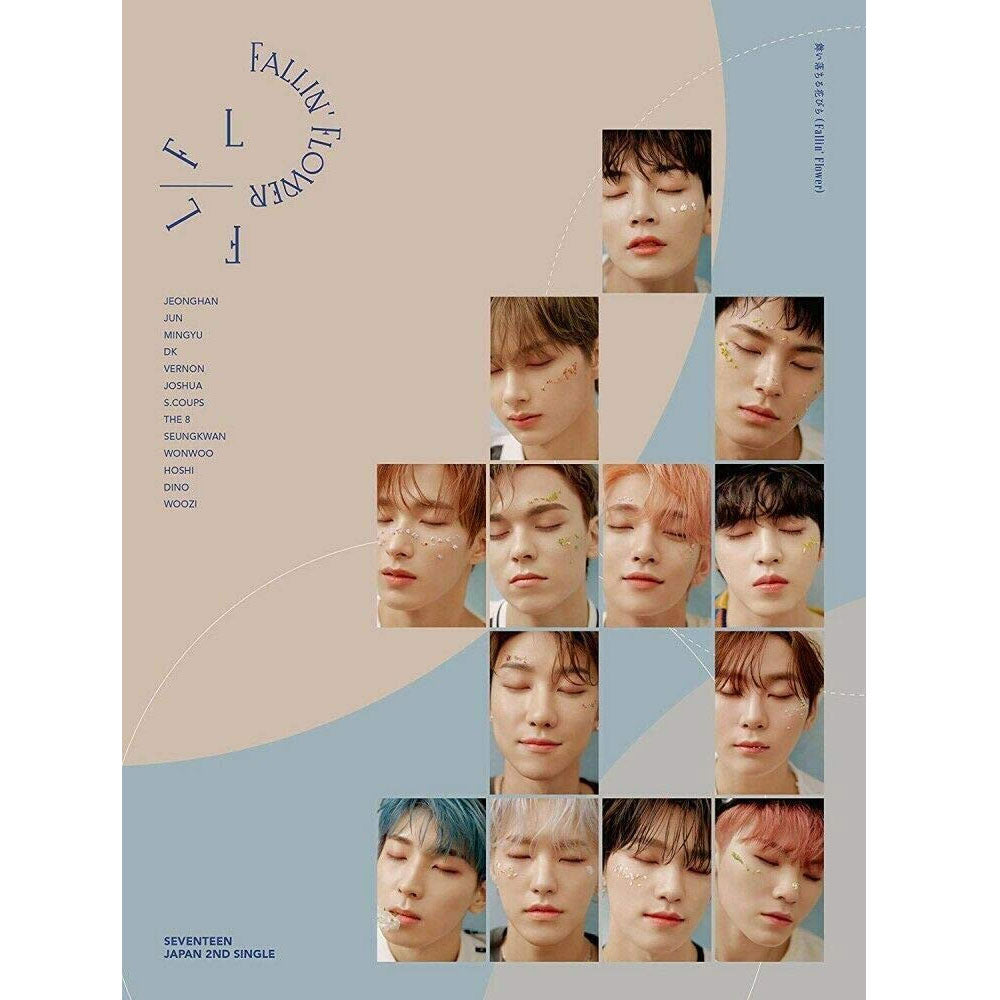 seventeen 2nd japanese single [ fallin' flower ] c version cd + blu-ray