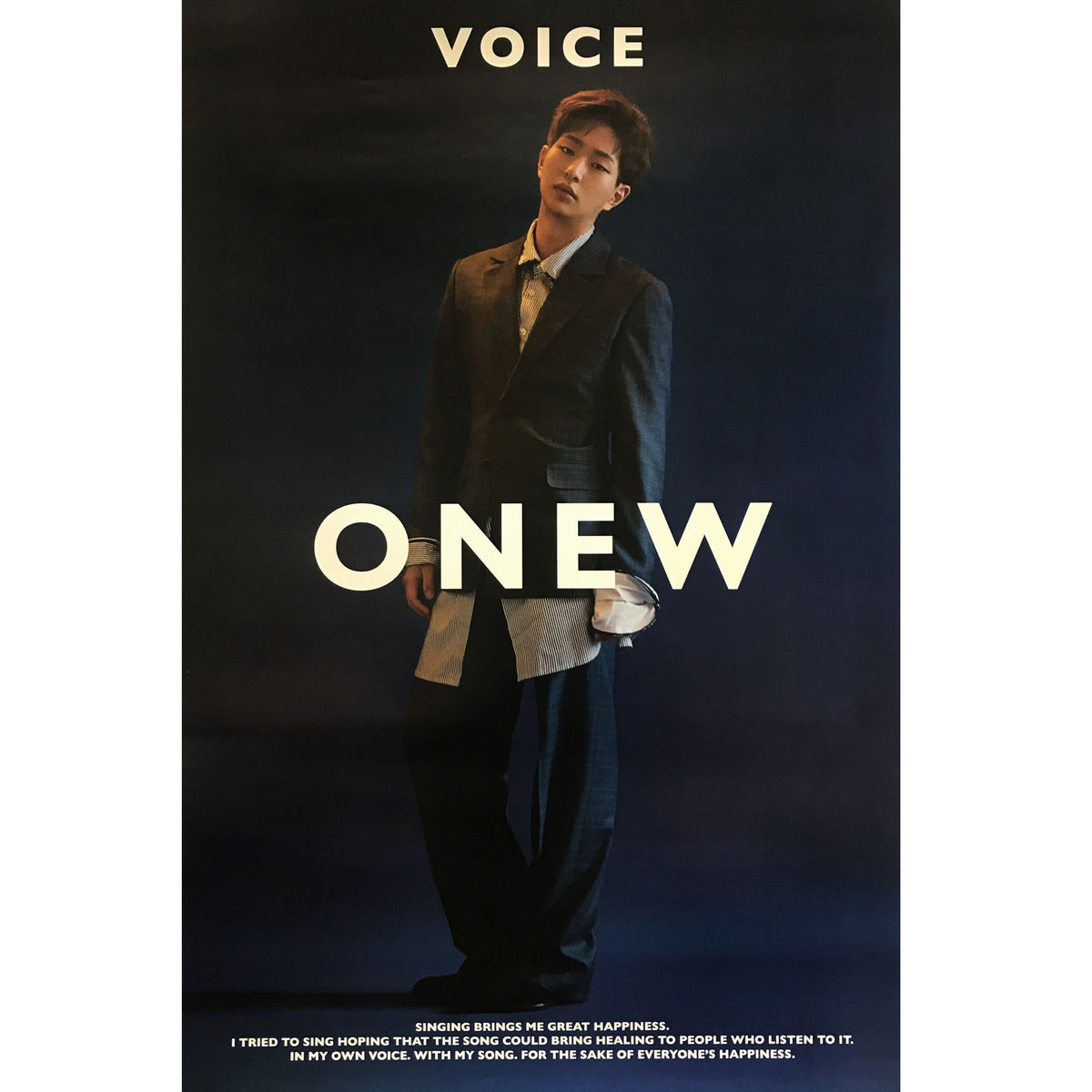 온유 | ONEW | 1ST MINI ALBUM [ VOICE ] | (B VER.) POSTER ONLY