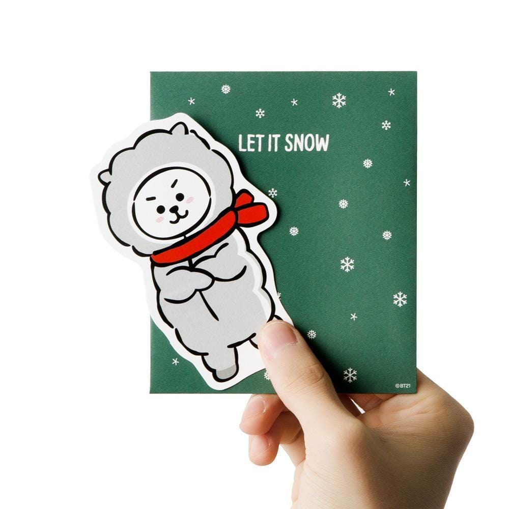 bt21 [ winter ] message card rj version