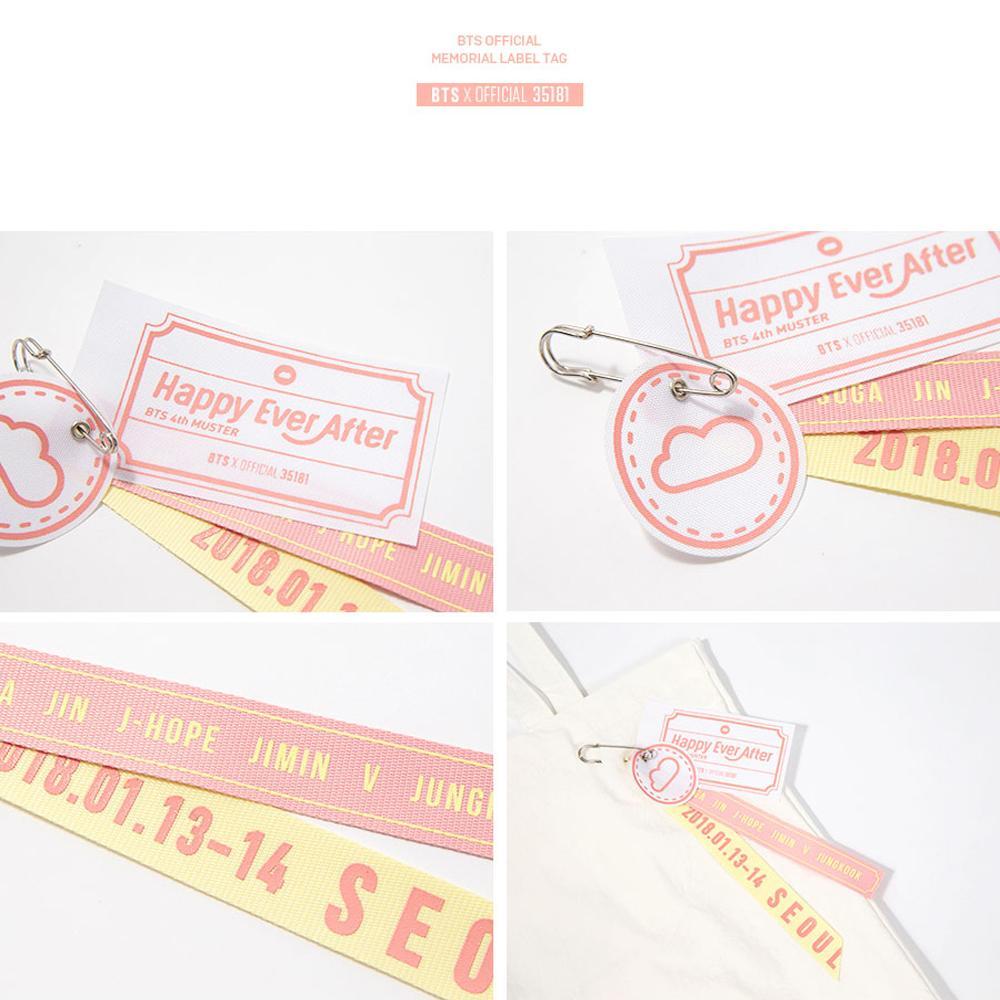 방탄소년단 | bts [ 4th muster : happy ever after ] memorial label tag