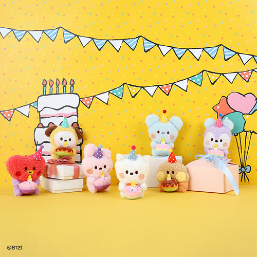 BT21 MININI PLUSH KEYRING [ HAPPY TIME ]