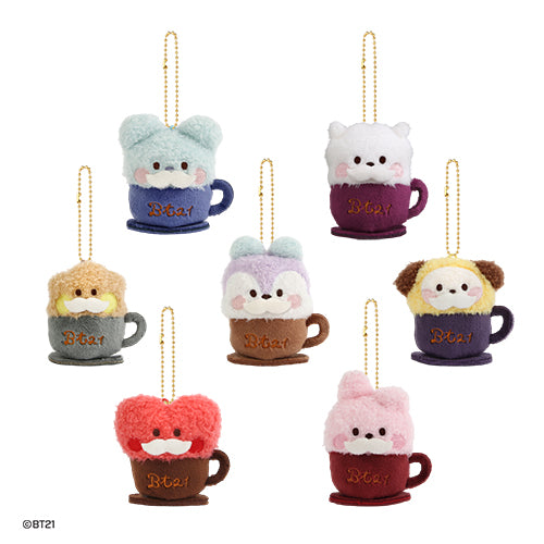 BT21 PLUSH KEYRING [ LATTE ]