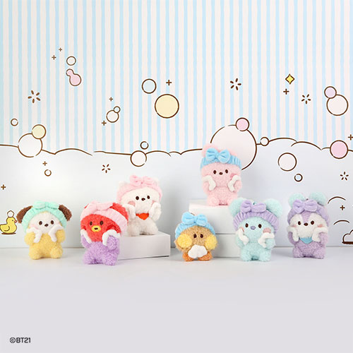 BT21 MININI PLUSH KEYRING [ BATH TIME ]