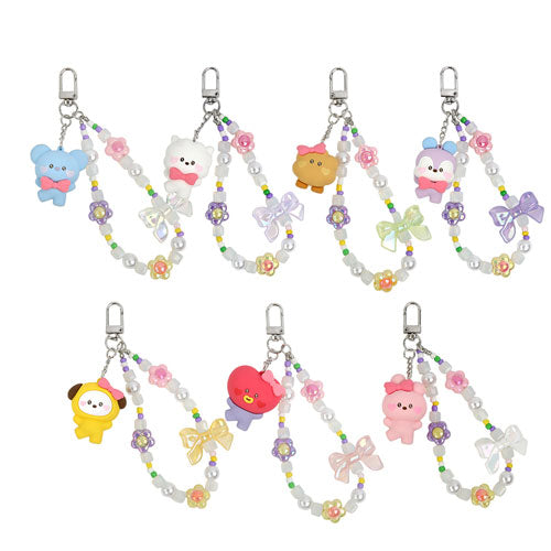 BT21 MININI BEADS STRAP KEYRING LOVELY