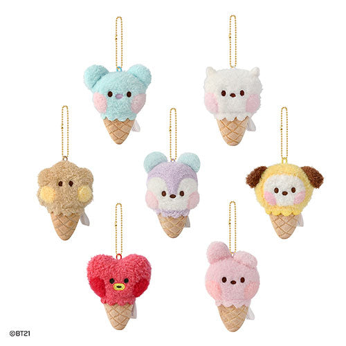 BT21 MININI PLUSH KEYRING [ ICE CREAM ]