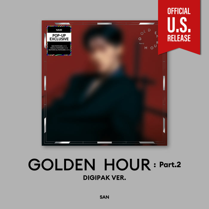 ATEEZ 11TH MINI ALBUM  [ GOLDEN HOUR : PART.2 ] DIGIPACK VER.+US POB (POP-UP Exclusive VER. from hello82) [US RELEASE]