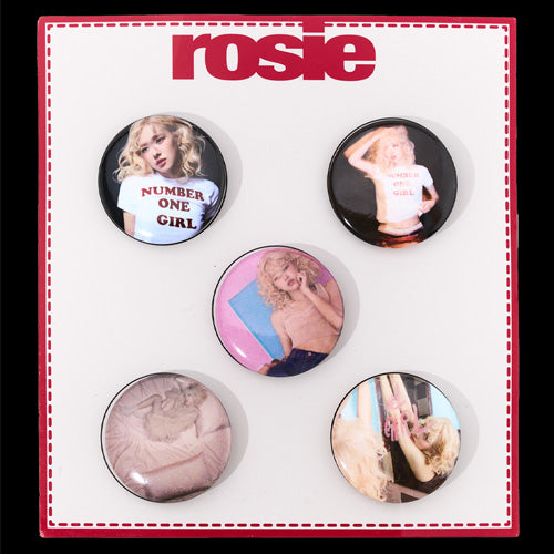 ROSÉ [ ROSIE ] (MD) PIN BUTTON SET