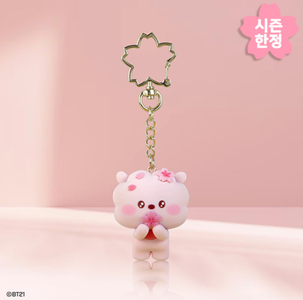 BT21 MININI FIGURE KEYRING [ CHERRY BLOSSOM ]