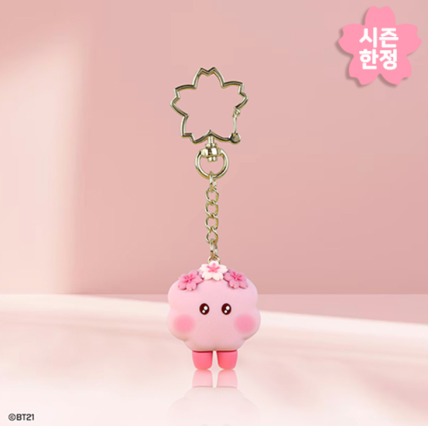 BT21 MININI FIGURE KEYRING [ CHERRY BLOSSOM ]