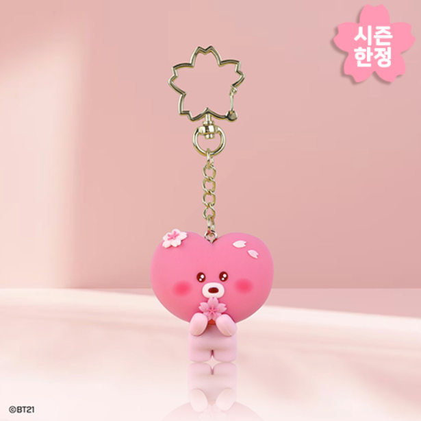 BT21 MININI FIGURE KEYRING [ CHERRY BLOSSOM ]