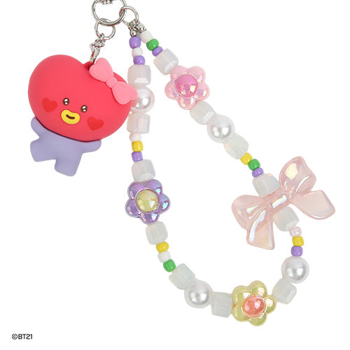 BT21 MININI BEADS STRAP KEYRING LOVELY