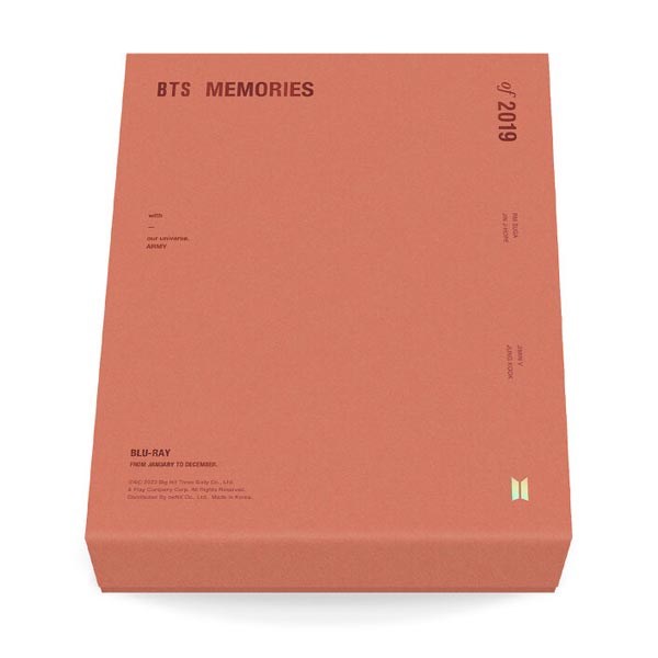 방탄소년단 | BTS [ MEMORIES OF 2019 ] BLU-RAY