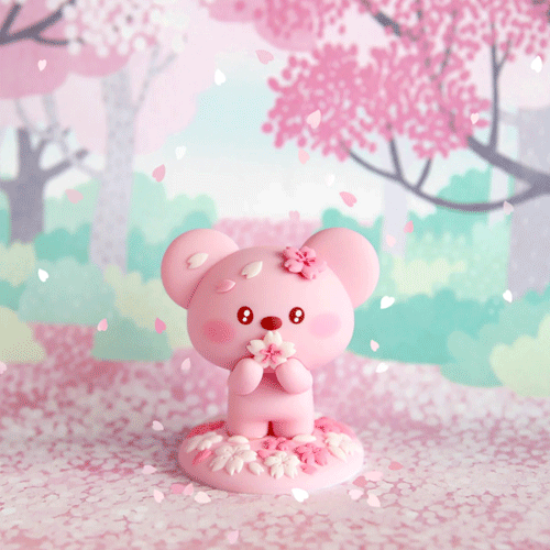 BT21 CHERRY BLOSSOM FIGURE