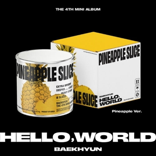 백현 | BAEKHYUN 4TH MINI ALBUM [ HELLO, WORLD ] PINEAPPLE VER. LIMITED  EDITION - Music Plaza