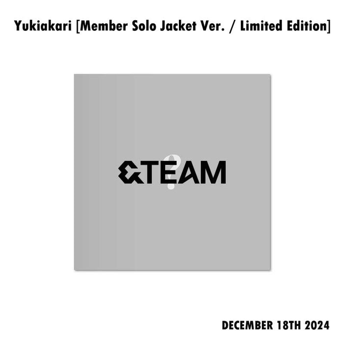 &TEAM Yukiakari [Member Solo Jacket Ver. / Limited Edition] JAPAN RELEASE