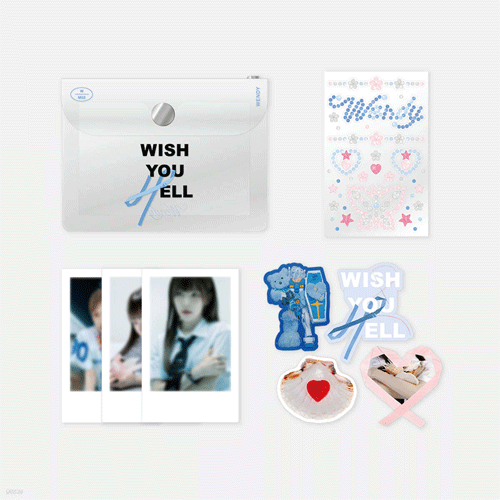 웬디 | WENDY [ WISH YOU HELL ] CUBIC STICKER + POLAROID SET