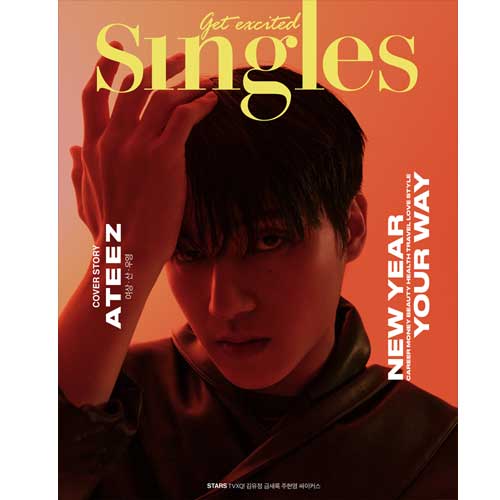 싱글즈 | SINGLES 2024-01 [ YEOSANG, SAN, WOOYOUNG ] + 1 POSTCARD