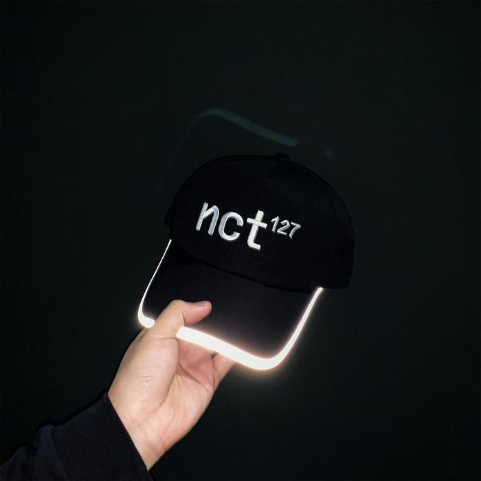 MUSIC PLAZA Goods NCT 127 Regular-Irregular Black Dad Hat with Long Strap