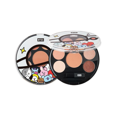 MUSIC PLAZA Goods 01 MOOD BROWN BT21* VT COSMETIC EYESHADOW PALETTE