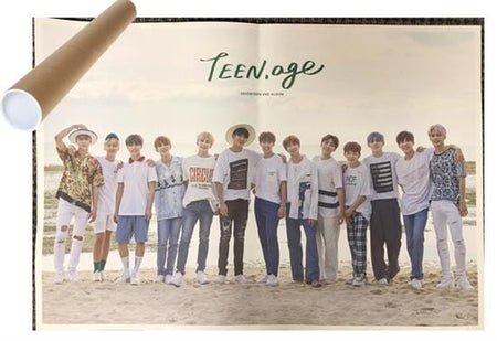 MUSIC PLAZA Poster GREEN VER. 세븐틴 | SEVENTEEN | 2nd album - TEEN, AGE | POSTER