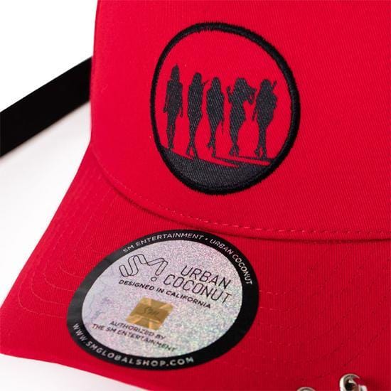 MUSIC PLAZA Goods Red Velvet Bad Boy Dad Hat with Long Strap