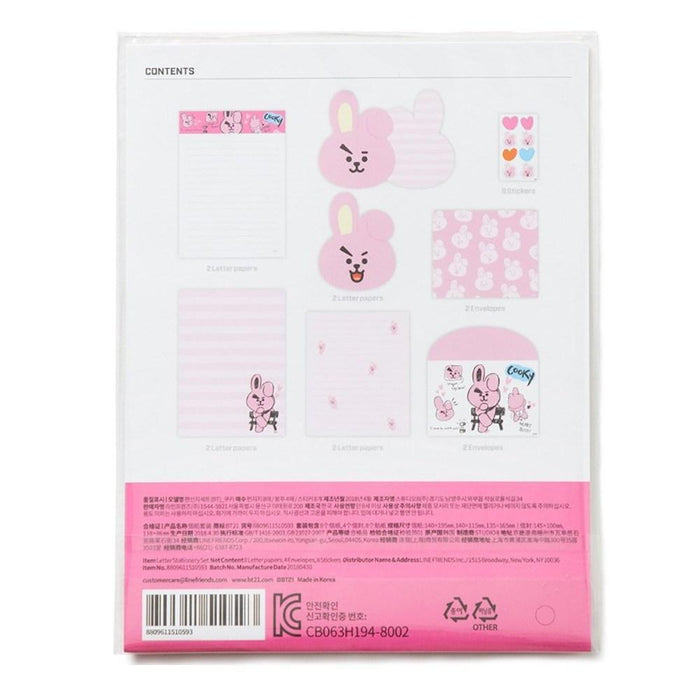 MUSIC PLAZA Goods Koya BT21 Letter Stationery Set [ Line Friends Official Goods ]