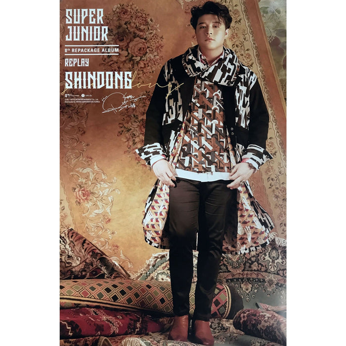 MUSIC PLAZA Poster E. Sin-dong 슈퍼주니어 | SUPER JUNIOR | 8TH ALBUM REPACKAGE - REPLAY SPECIAL EDITION | POSTER