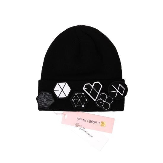 MUSIC PLAZA Goods EXO  Beanie with Album Logos Embroidered SM Official Goods