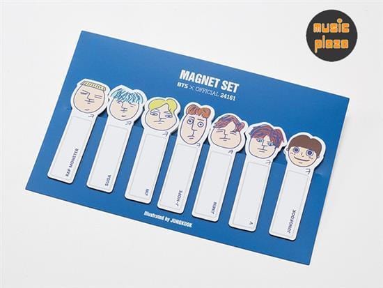 MUSIC PLAZA Goods BTS | 방탄소년단 | MAGNET SET<br/>illustrated by JUNGKOOK