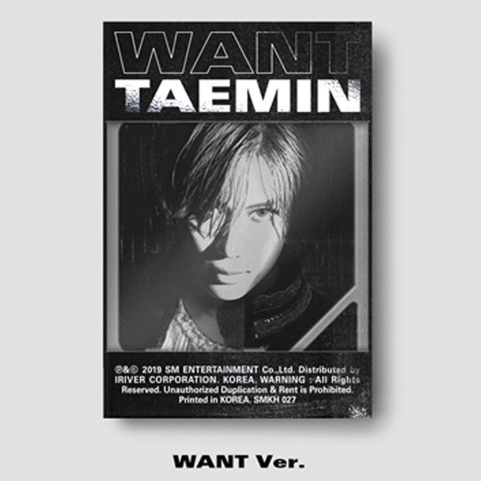 MUSIC PLAZA CD WANT VER. 태민 | TAEMIN 2ND MINI ALBUM [ WANT ] KIHNO ALBUM