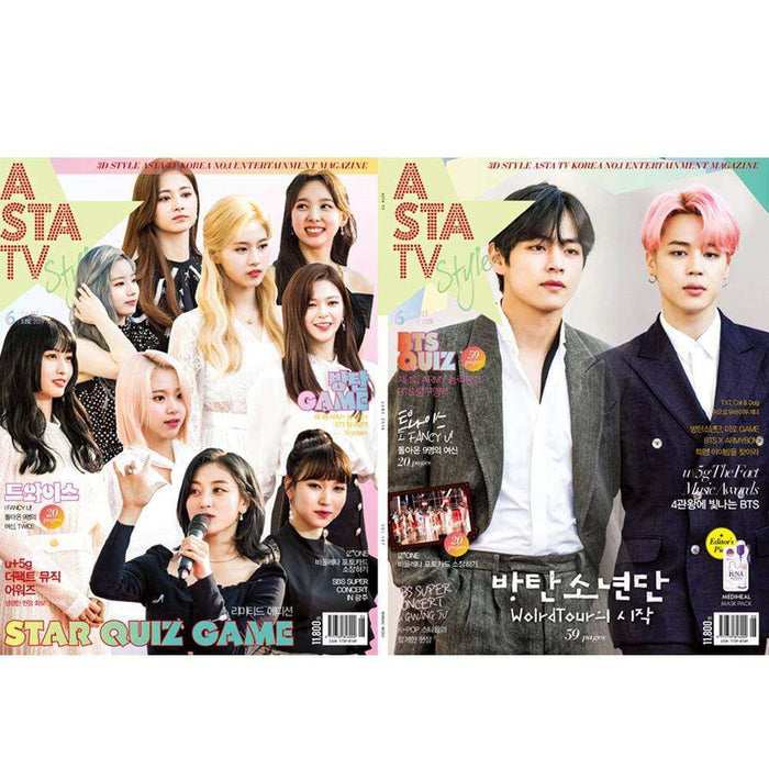 MUSIC PLAZA Magazine ASTA TV | 아스타 TV+STYLE | JUNE 2019  BTS / TWICE COVER