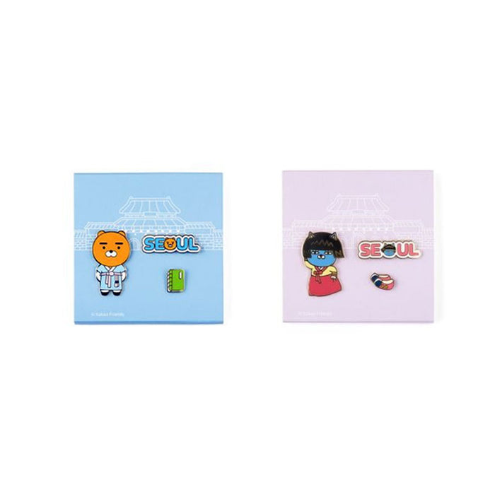 KAKAO FRIENDS / FRIENDS CITY BADGE SET- 2 TYPE