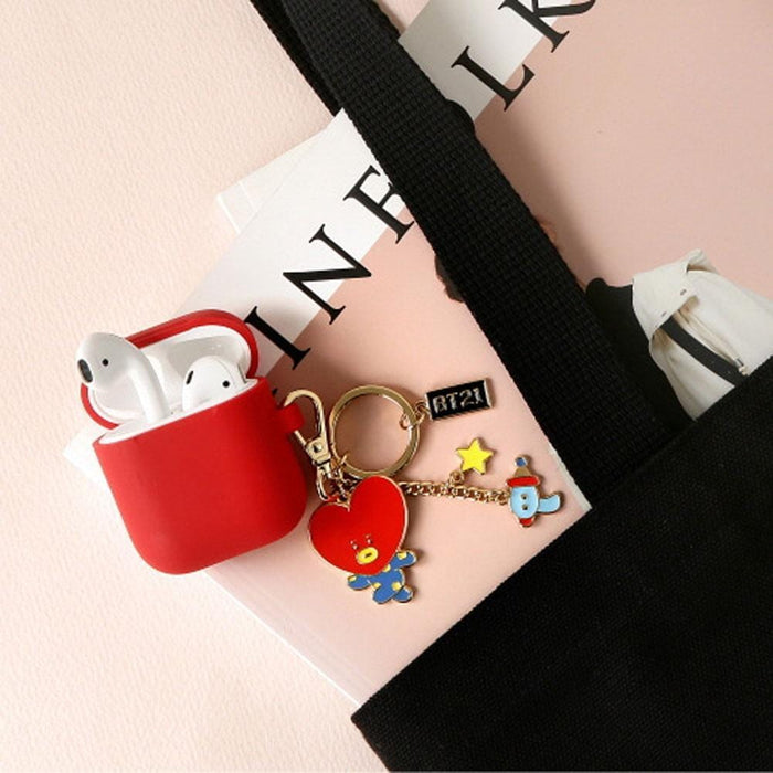 MUSIC PLAZA Goods RJ BT21 METAL KEYRING | OFFICIAL MD