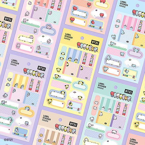 BT21 [ MININI ] LABEL STICKER