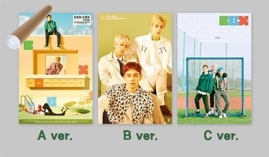 첸백시 | exo-cbx | 2nd mini album [ blooming days ] | poster only