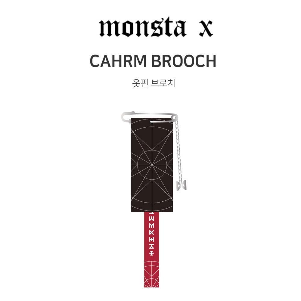 MUSIC PLAZA Goods MONSTA X | CHARM BROOCH [ 2018 WORLD TOUR THE CONNECT OFFICIAL  GOODS ]