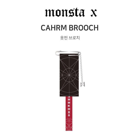 MUSIC PLAZA Goods MONSTA X | CHARM BROOCH [ 2018 WORLD TOUR THE CONNECT OFFICIAL  GOODS ]