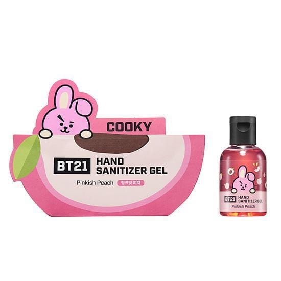 MUSIC PLAZA Goods BT21 Hand Sanitizer Gel [ Cooky ] Pinkish Peach