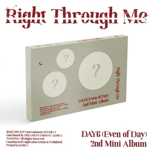 데이식스 | DAY6 EVEN OF DAY 2ND MINI ALBUM [ RIGHT THROUGH ME ]