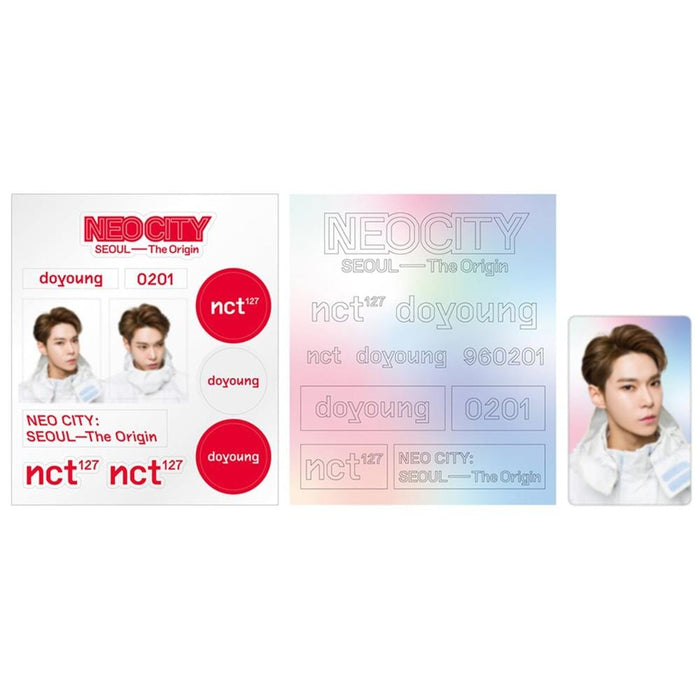 MUSIC PLAZA Goods DOYOUNG NCT 127 [ NEO CITY : SEOUL- THE ORIGIN ] LIGHT STICK DECO 2 STICKER+1 PHOTO CARD