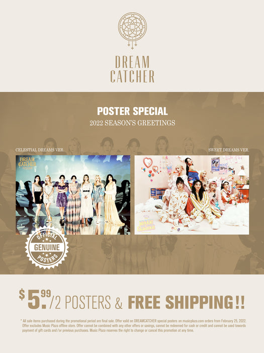 드림캐쳐 | DREAMCATCHER | [ 2022 SEASON'S GREETINGS ] | (2 SET) POSTER SPECIAL