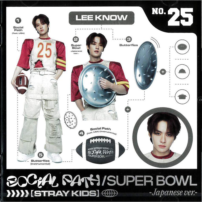 STRAY KIDS Social Path (feat. Lisa) / Super Bowl - Japanese Ver. - [CD + BLU-RAY / Limited Edition ]