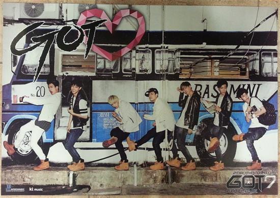 MUSIC PLAZA Poster GOT7 | 갓세븐 | GOT♡ ver.A 30" X 21"