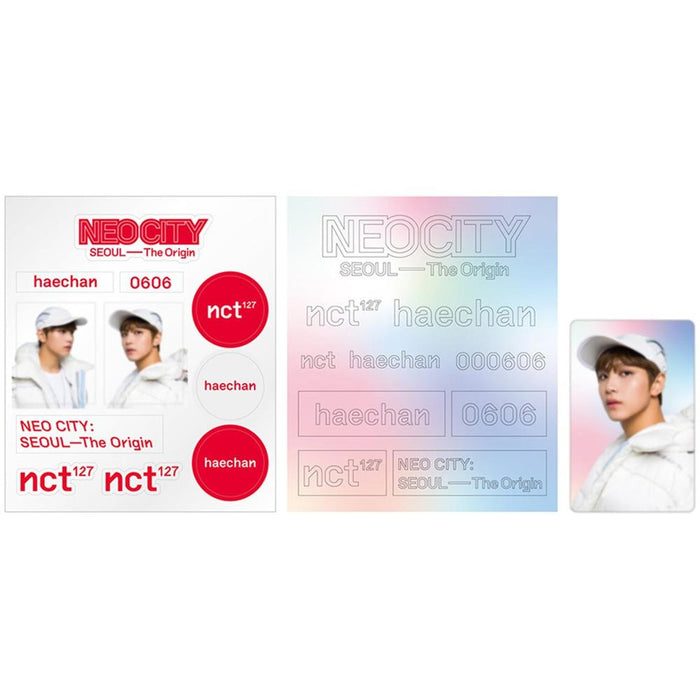 MUSIC PLAZA Goods HAECHAN NCT 127 [ NEO CITY : SEOUL- THE ORIGIN ] LIGHT STICK DECO 2 STICKER+1 PHOTO CARD