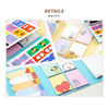 MUSIC PLAZA Goods YELLOW BT21 OFFICIAL 4 PAGE STICKY MEMO SET