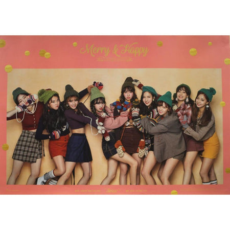 MUSIC PLAZA Poster 트와이스 | Twice | MERRY & HAPPY HAPPY ver | POSTER