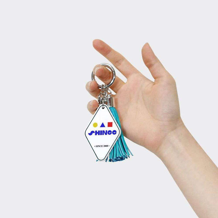 MUSIC PLAZA Goods SHINEE LEATHER TASSEL KEYCHAIN [ OFFICIAL MD ]