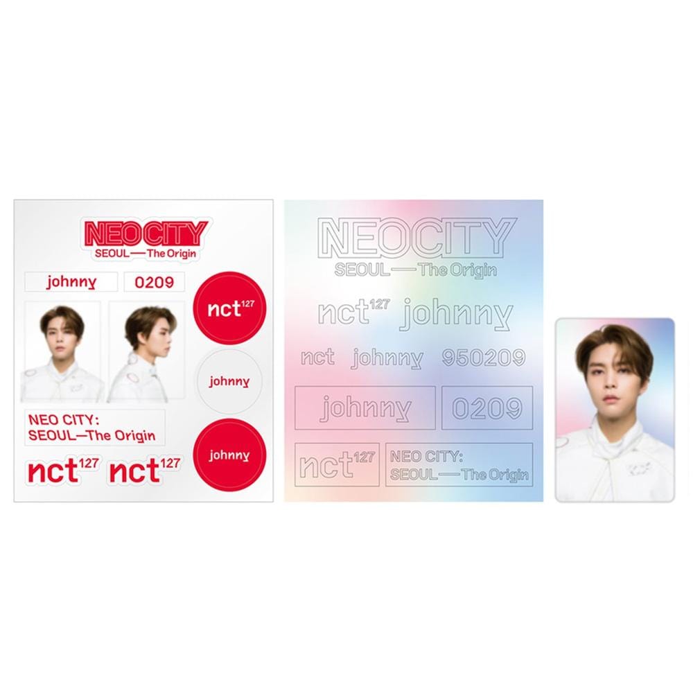 엔시티127 | NCT 127 [ NEO CITY : SEOUL - THE ORIGIN ] LIGHT STICK DECO STICKER  + PHOTO CARD