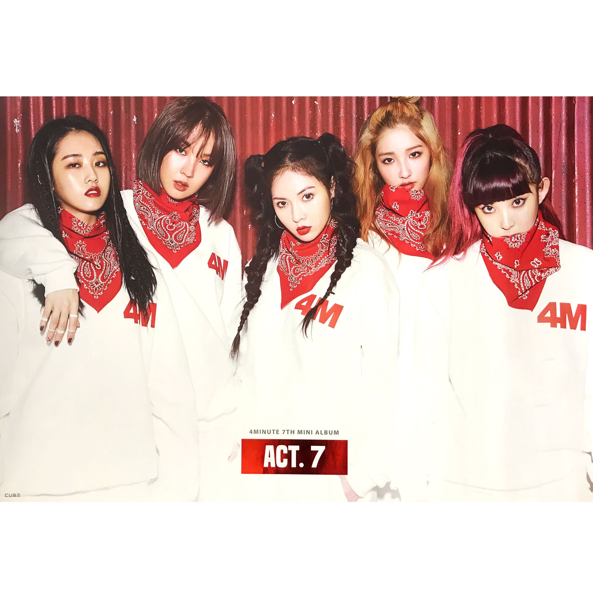 포미닛 | 4MINUTE | 7TH MINI ALBUM [ ACT.7 ] | POSTER ONLY - Music Plaza